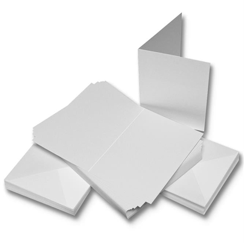 Kort og kuverter hvid C7 50 sæt